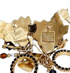 Vintage Lunch at the Ritz Zebra Earrings Pierced SEE DESCRIPTION Free Ship!