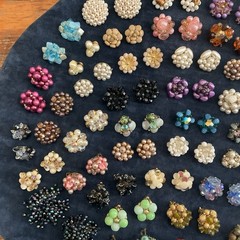 HUGE Lot Vintage Clip On Screw Back CLUSTER Earrings Vogue Weiss Kramer Jonne