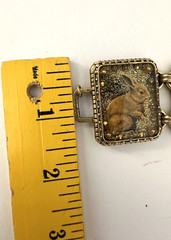 MAXIMAL ART John Wind Bunny Easter Rabbit Whimsical Gold Plated Bracelet Vintage