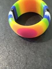 Vintage Lucite Plastic Ring Size 8.5