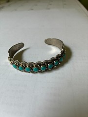 Vintage Nickel Silver Bell Bracelet