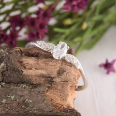 1.50Ct Oval Lab Created Diamond Womens Dainty Engagement Ring 14K White Gold FN