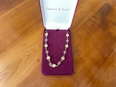 Camrose & Kross JBK Crystal Orb Long Necklace Valentino Style COA