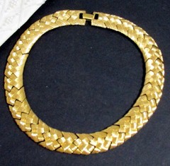 VTG NAPIER GP BRAIDED WOVEN CHAIN 16″ NECKLACE ELEGANT CLASSIC EXC