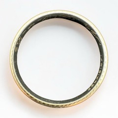 Antique Belais 18K White Gold Wedding Band Ring Size 7.25 Dated 1925