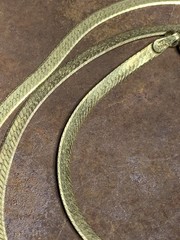 VTG Danecraft Gold Plated 925 Sterling Silver Thick Herringbone Chain 17.75”