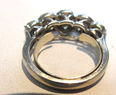 IGI Certified 1.50 ctw Natural Diamond Ring with Certificate 14k wg Size 5 to 6