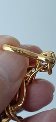 Vintage Monet Signed Double Curb Link Chain Necklace Gold Tone 21”