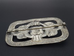 Vintage Max Neiger Egyptian Revival Pharaoh Brooch Czech Art Deco Pin