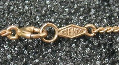 Vintage Esemco 10K Rose 1.4mm Curb Link Chain 16 1/4″ Necklace Solid 417 Estate