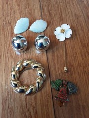 Large Lot of Vintage Costume Jewelry from an Estate, Necklaces, Watches, More