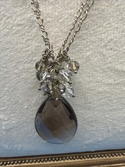 1045. Costume Pineapple Busted Glass Stone With Crystal Tops