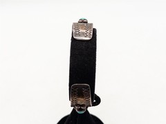 NAVAJO $600 Natural Turquoise Sterling Silver WATCH BANGLE Bracelet 30g
