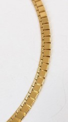 Monet Square Fringe Gold Toned Vintage Necklace – 17 Inches
