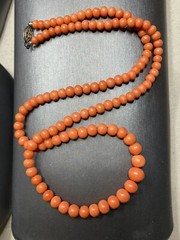 Antique Natural Satsuma Coral Almost Perfect Cascading 4.7mm-8.5mm