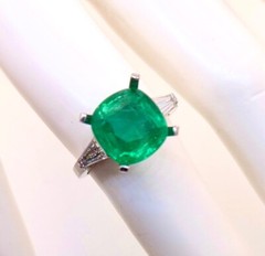 Vintage 1960’s Platinum 2 Tapered Baguette Engagement Ring Setting