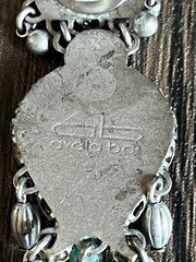 Vtg Ayala Bar Silver Tone Post Chandelier Drop Earrings 3″ Boho Artisan Israeli