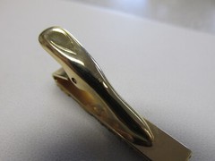 Stunning Alaska Gold Nugget Tie Clip 19k + 14k Gold Real Nuggets MAKE OFFER