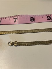 Vtg Signed Revlon Gold Plate Herringbone Necklace Bracelet Set