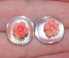 VINTAGE GORGEOUS DIAMOND CUT WHITE GF JACKETS FOR EARRINGS USE W ANY STUDS