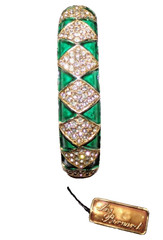MINTY!! signed Les Bernard INC—Cuff bracelet with gorgeous stones-SALE!!