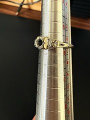 Antique Art Deco Victorian Filigree 18k Gold Ring Band No Stones Included