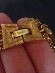 vintage Trifari piece, GOLD toned, 3 strands, iconic. Can be definitely worn as