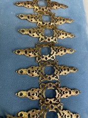Old Stock Jewelry Making Finding Filigree Pin Base Gold Tone 10 New old Vintage