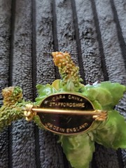 Vtg Floral Jewelry Lot – Signed/unsigned Jewelry Bone China Shell Staffordshire