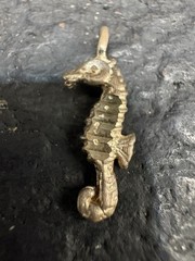 Vintage Sterling Silver Seahorse Nautical Estate Charm Pendant 925