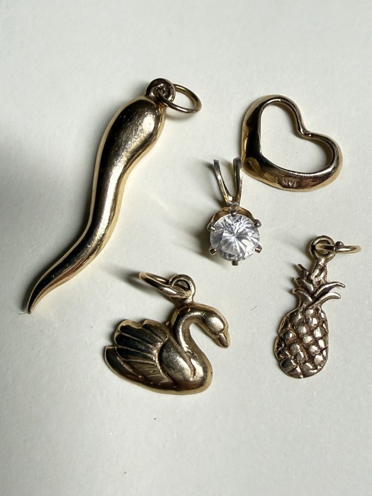 Vintage 14k Gold Charm Lot