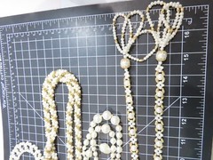 Simulated Pearls Jewelry Lot Mix Match W/ Seed 1 Signed Monet Vintage D1809