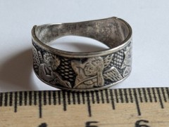 Vintage men’s ring sterling silver 925 Size 10 Weight 4.97 g. Ukrainian jewelry.