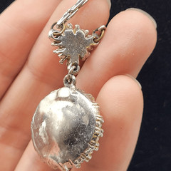 Vintage Art Noveau Imitation Pearl Crystal 15in – missing stones