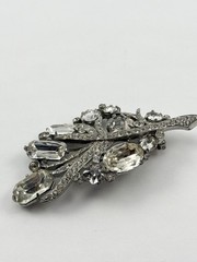 Vintage Eisenberg Original Clip W/ Clear Rhinestones