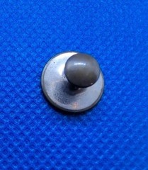 Antique Waistcoat Collar Buttons Dress Stud Flat Copper, Plated, Mother Of Pearl
