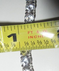 PRETTY Vintage Sterling Silver Cubic Zirconia Tennis Chain Necklace 925