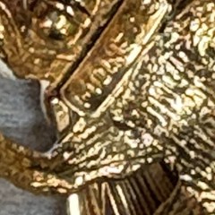 Monet Brooch Bee White Enamel Gold Tone Vintage 1 1/2″