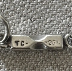 Vintage Mexican Sterling Silver Link Bracelet 8 1/2 Inches