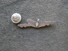 C-17 Globemaster Aircraft Vtg Military Pewter Lapel Pin Hat Badge Tie Tack 3.1g