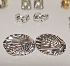 Lot of 6 Pairs Vintage Unbranded & 1 Branded Sterling Silver Fashion Earrings