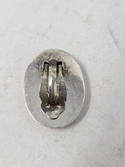 Oval Sterling Silver Sarah Coventry Styled Clip On Earings