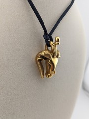 Vintage 1976 MMA Metropolitan Museum of Art Egyptian Revival Rams Head Pendant