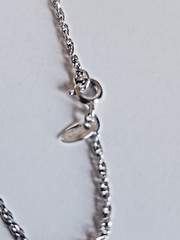 Gorham Snowflake Pendant, Silver Chain, 17.5″ Vintage in Original Box