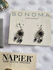 Vintage 80s 90s Earrings Lot 10 Pairs Pierced New Napier Claiborne 14K GF Pakula