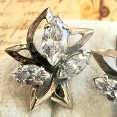 Superb 925 Sterling Silver & Gemstone Earrings – Vintage East European -#1881
