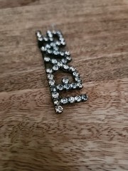 Texas Rhinestone Large Vintage Brooch Pin Womens/Mens Jewelry – 2.75 x .75 in