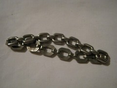 1930s Coro (Straight line mark, non-cursive “r”) Link Bracelet Ideal for Charms