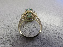 High Quality New Emerald & Diamond Ring “Forclosure Deal ” Make Offer