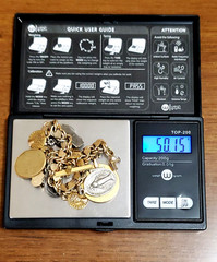 10K & 1/20 12K GF Yellow Gold California PACIFIC BELL TELEPHONE Charm Bracelet